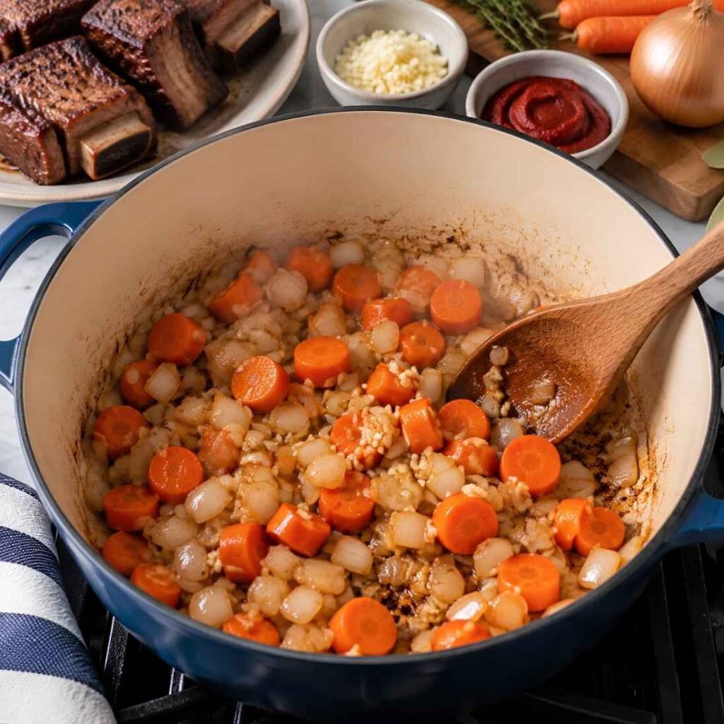 Build the Flavor BaseReduce the heat to medium.