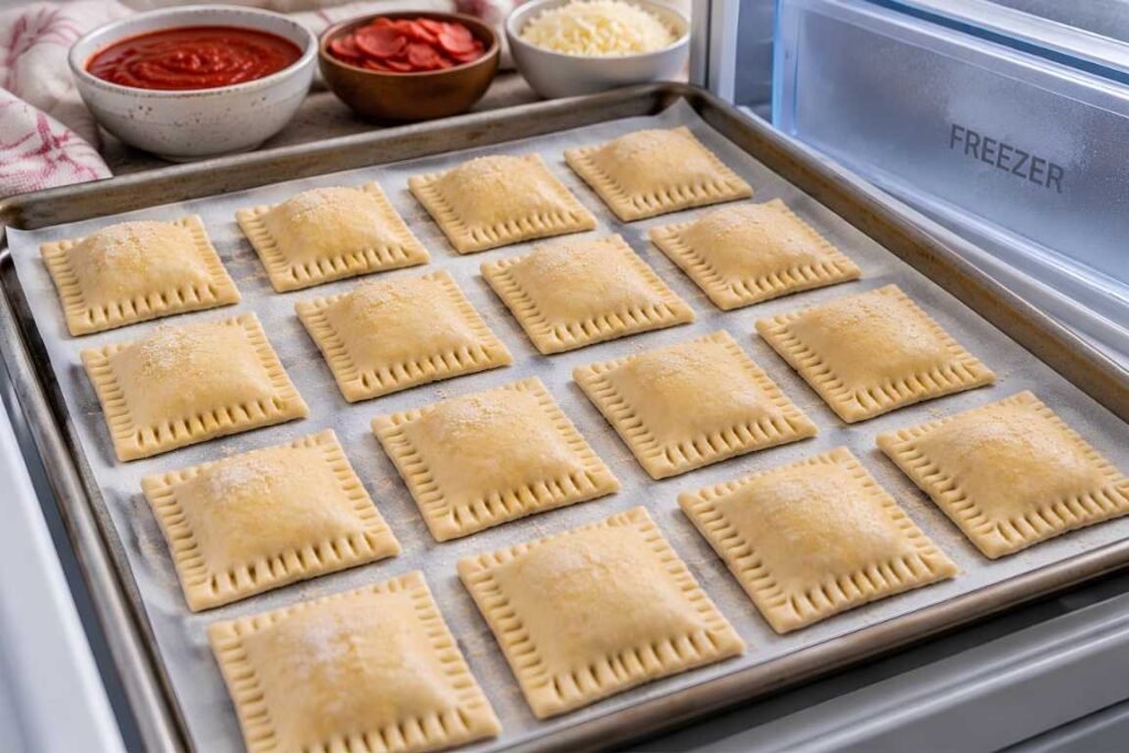 Chill Before Baking Arrange the sealed rolls on the lined baking sheet