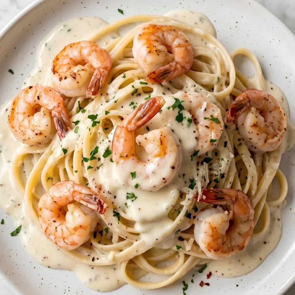Creamy Shrimp Fettuccine Recipe for Weeknight Dinner This creamy shrimp fettuccine recipe
