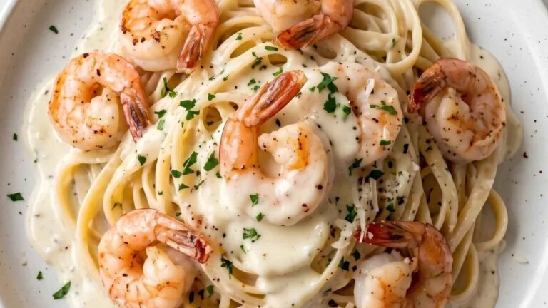 Creamy Shrimp Fettuccine Recipe for Weeknight Dinner This creamy shrimp fettuccine recipe