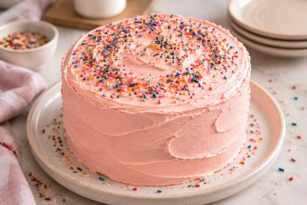 Frost and Decorate. Spread the frosting over the cooled cake