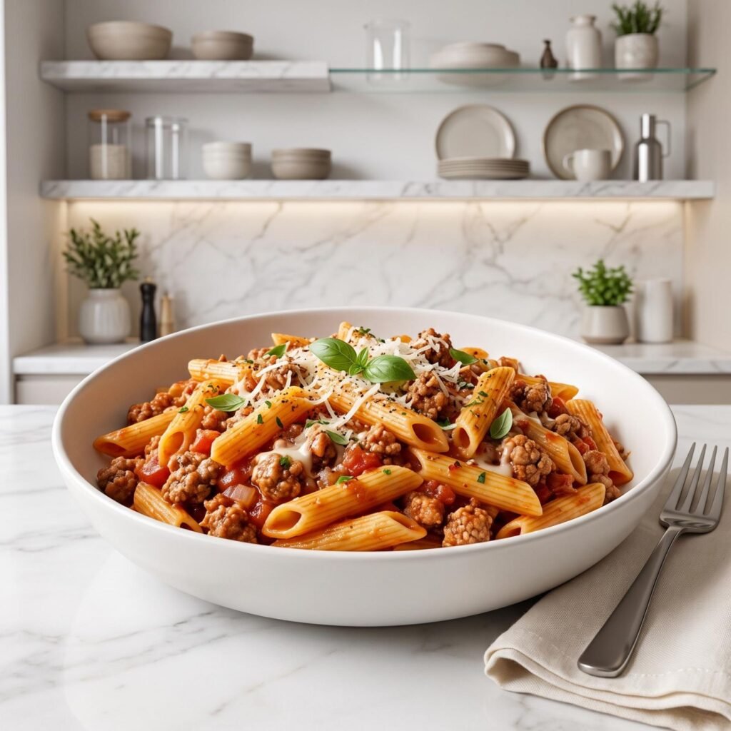 Healthy Ground Turkey Pasta Recipe