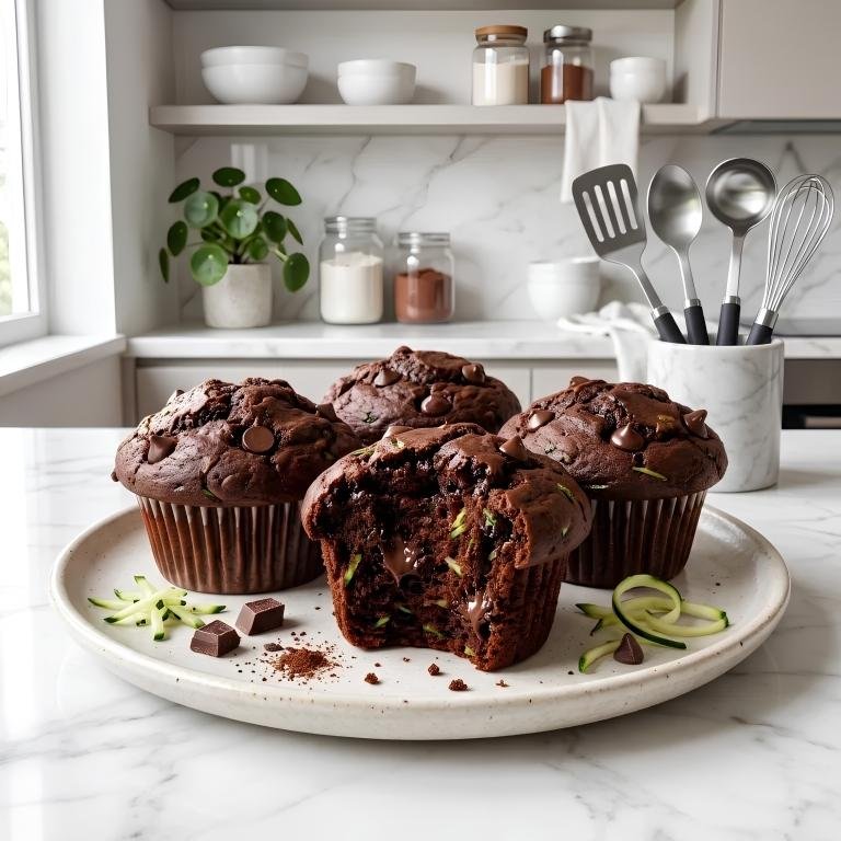 Healthy Zucchini Chocolate Muffins Recipe
Zucchini in a chocolate muffin does something 