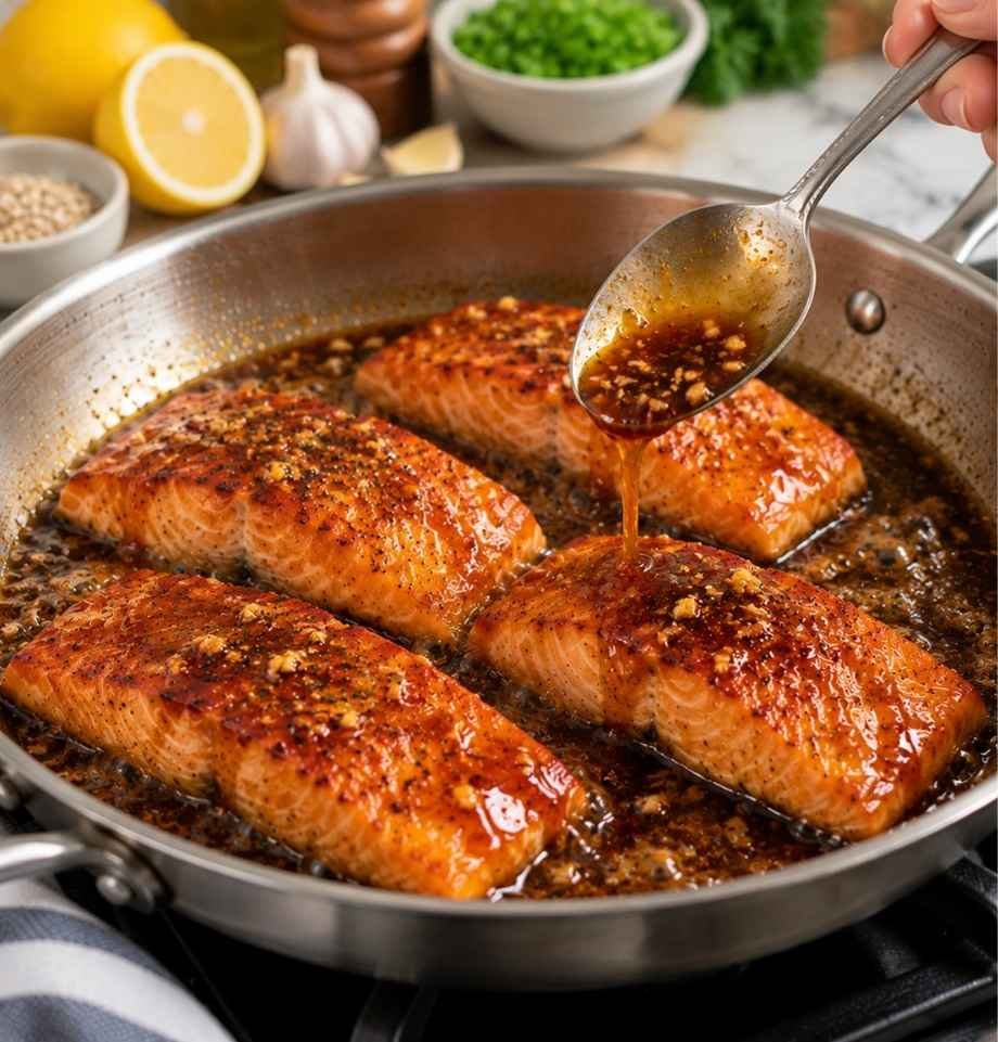 Let it reduce, basting as it goes