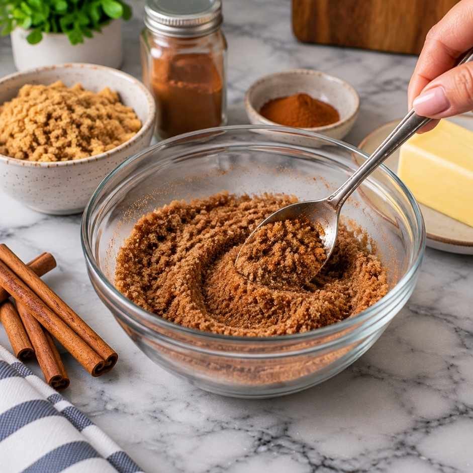 Prepare the Cinnamon Sugar Filling