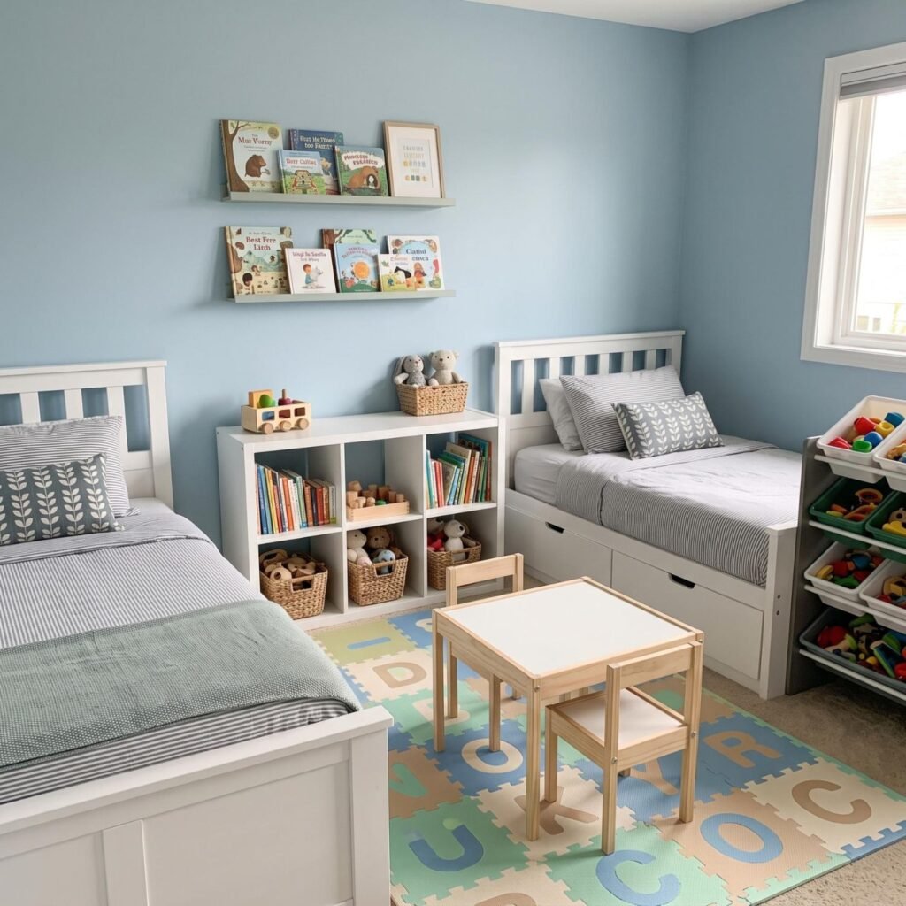 Small Shared Bedroom Play Area