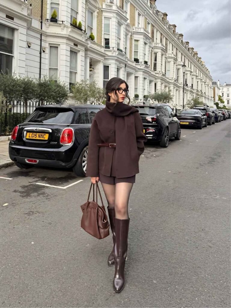 Funnel Neck Jacket & Tailored Shorts
