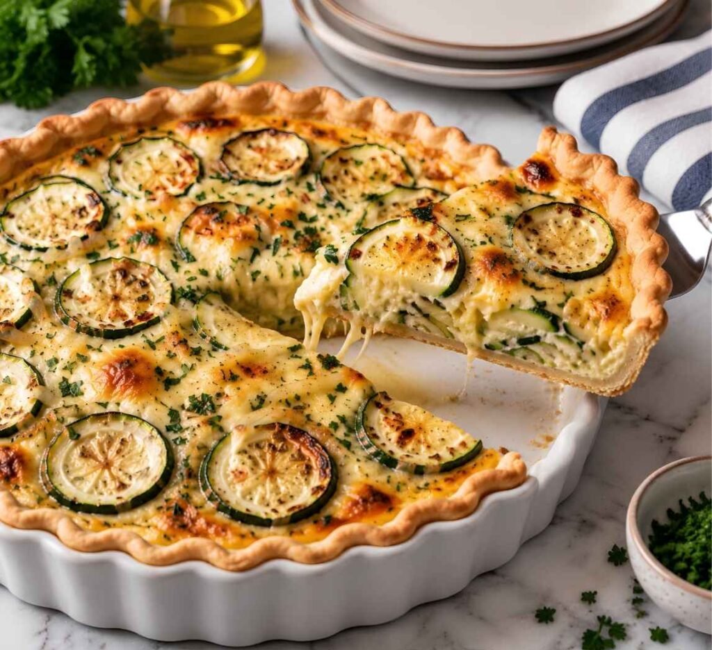 Zucchini Onion Pie Recipe: Creamy, Cheesy, and Better Than Any Bakery Slice