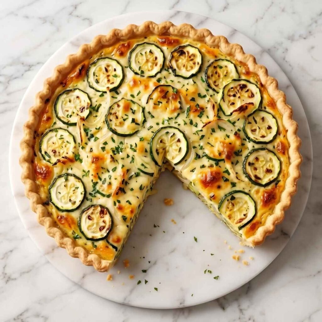 Zucchini Onion Pie Recipe: Creamy, Cheesy, and Better Than Any Bakery Slice