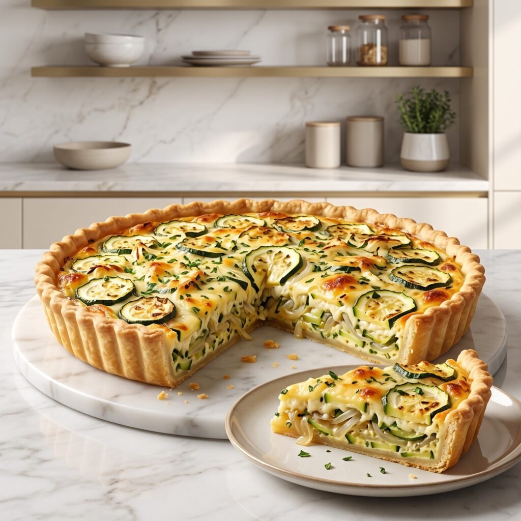 Zucchini Onion Pie Recipe