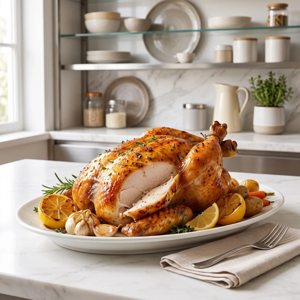 Perfectly Juicy Roasted Chicken Recipe