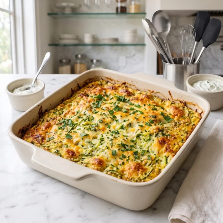 Easy Shredded Zucchini Casserole Recipe