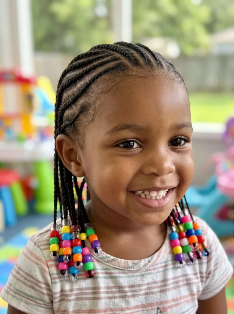 Cornrows with Beads