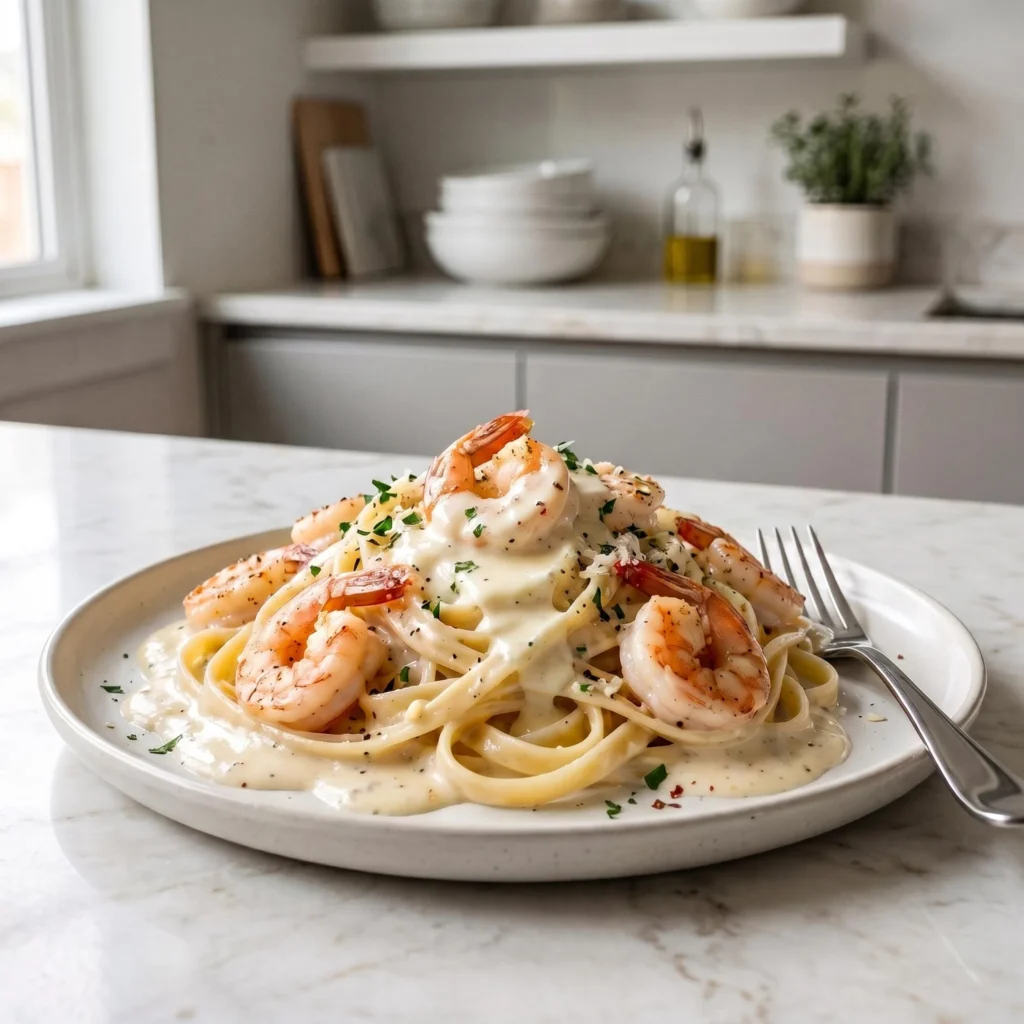Creamy Shrimp Fettuccine Recipe for Weeknight Dinner
