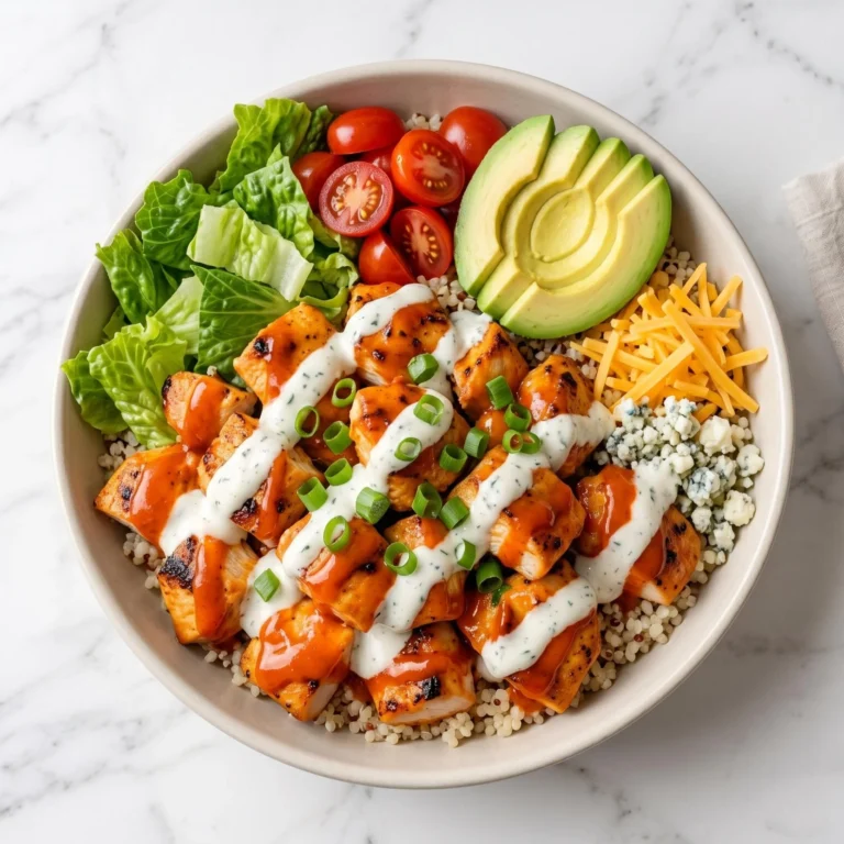 High Protein Buffalo Chicken Bowls
