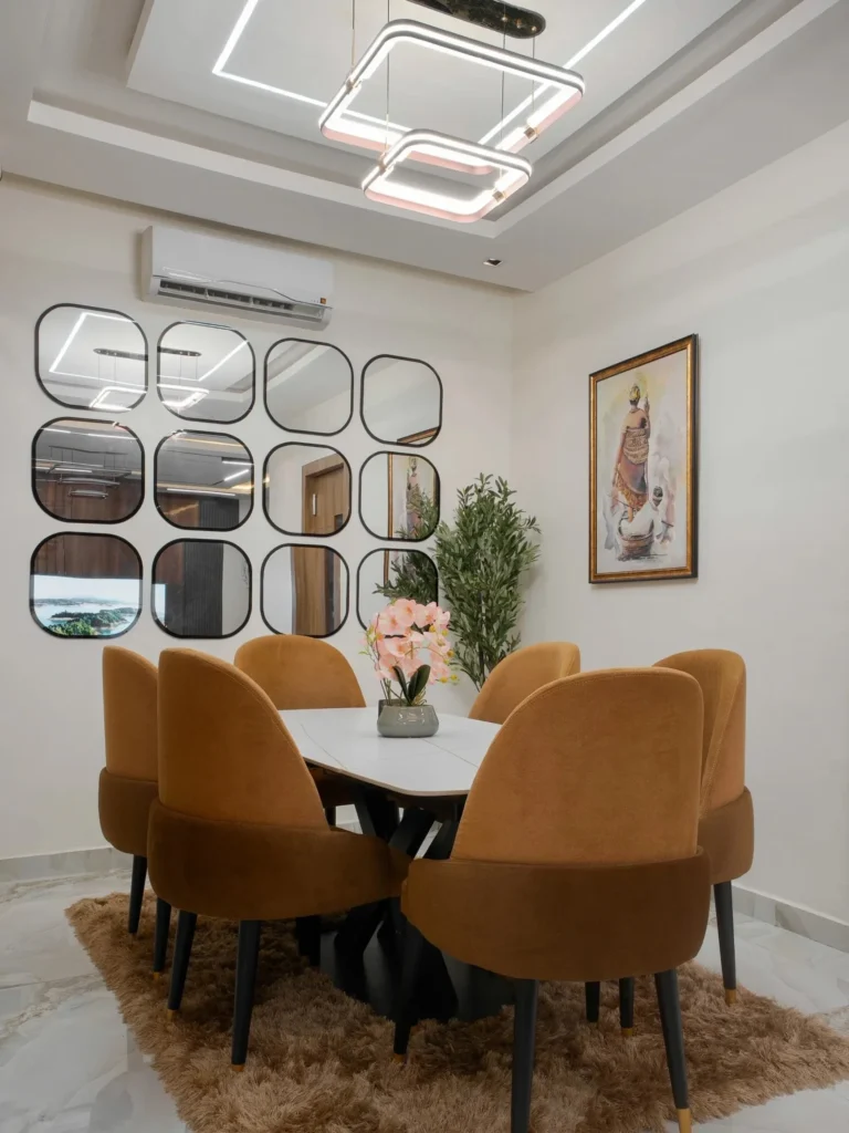 Modern Mirror Gallery Wall for the Dining Room 