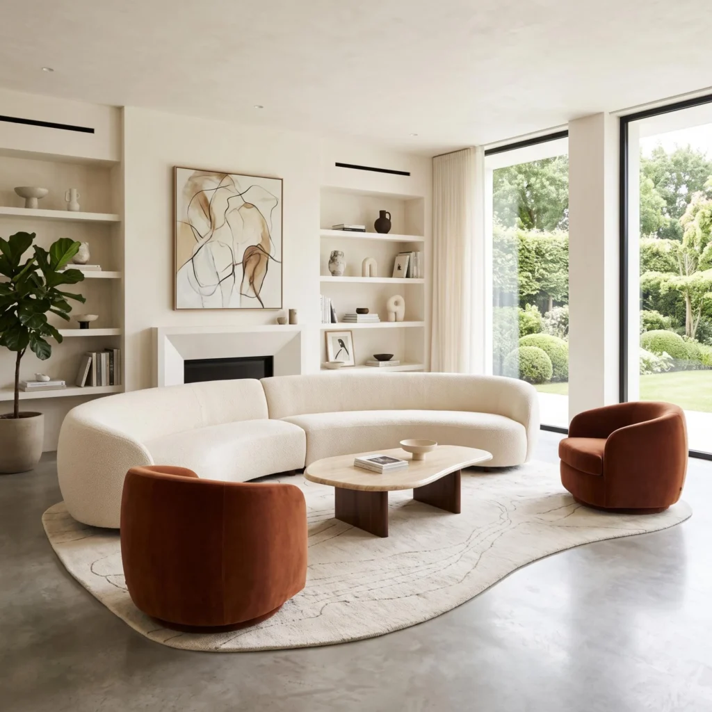 Curved, Sculptural Sofas