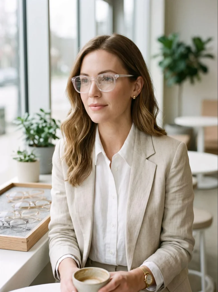 Transparent Clear Frame Glasses