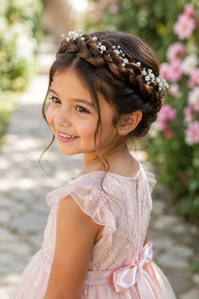 Easy Crown Braid Hairstyle