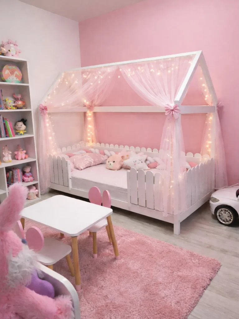 Pink Fairy-Tale Toddler Bedroom 