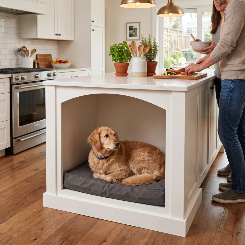  Kitchen Island Dog Nook