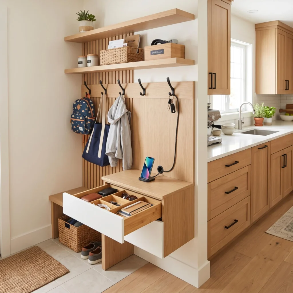 Kitchen Entry Drop Zone Station