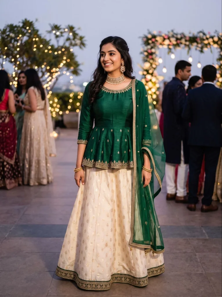  Peplum Style Lehenga or Skirt Set