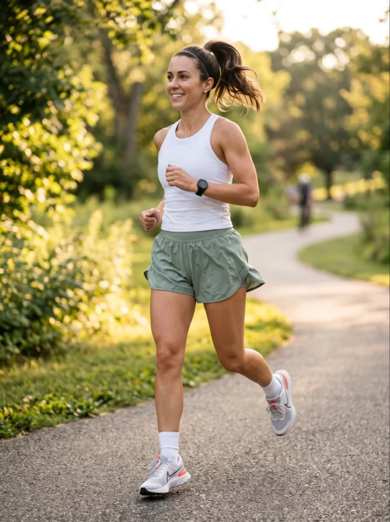 Flowy Workout Shorts With a Fitted Top