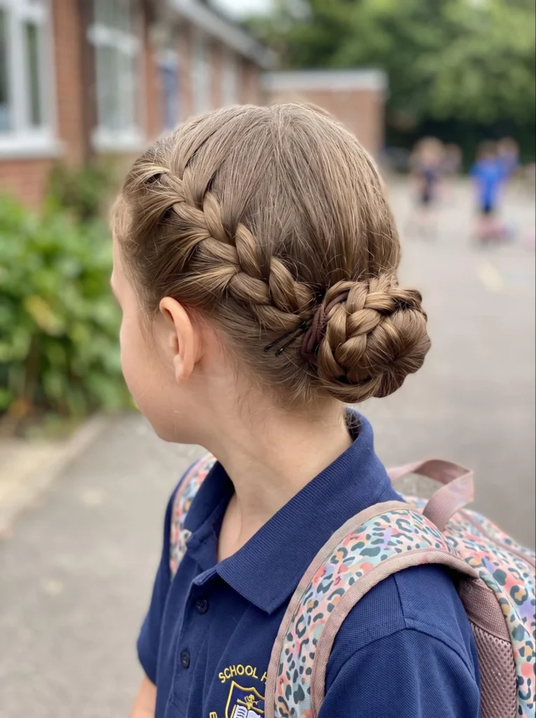 Low Braided Bun