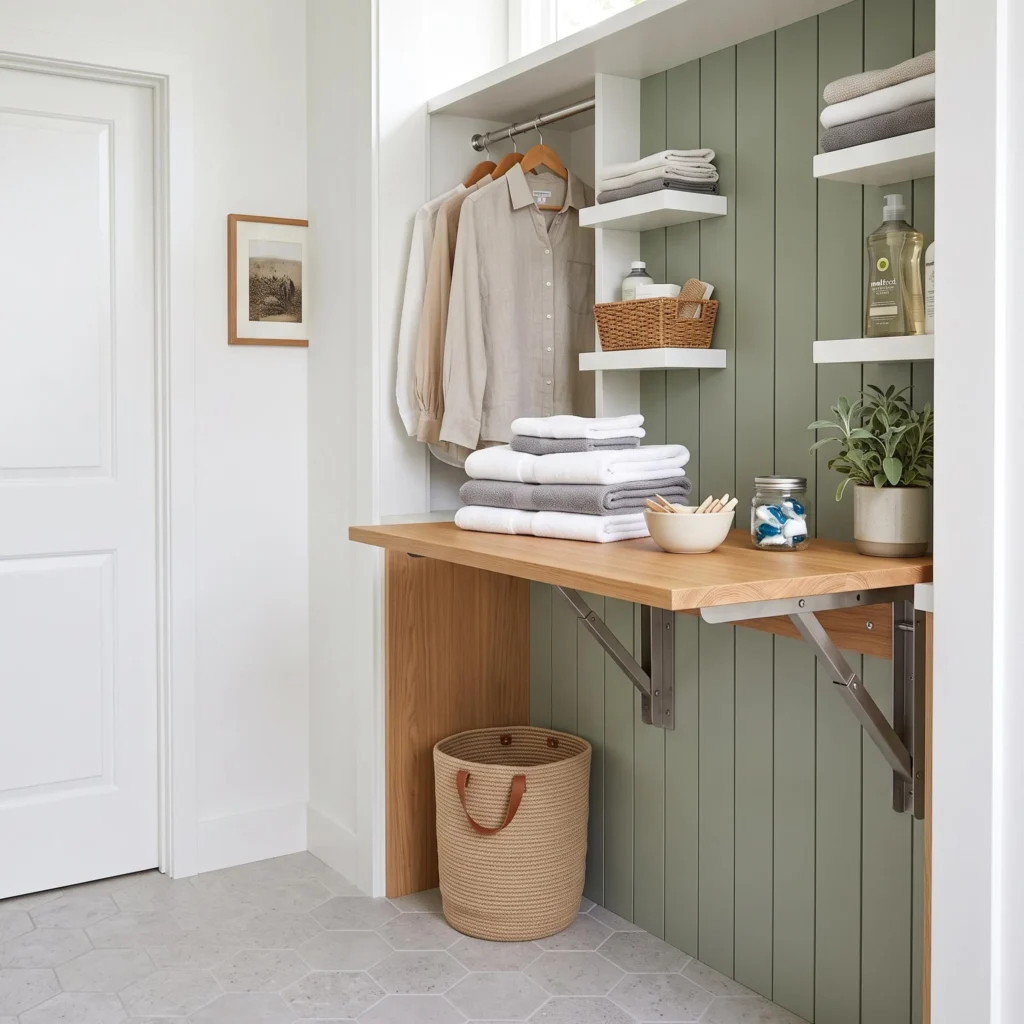 Fold-Down Wall-Mounted Table