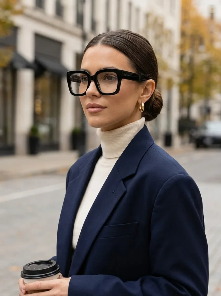 Oversized Square Eyeglasses for Women