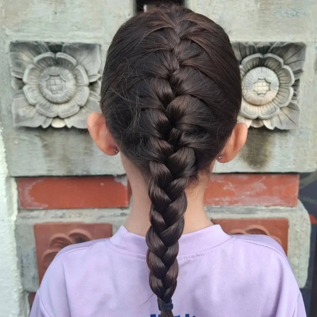 Classic Double Dutch Braid into a Single Plait