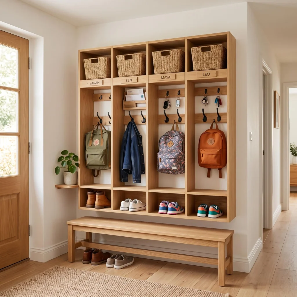 Hidden Drop Zone Inside a Closet