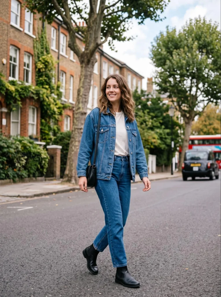 Denim on Denim with Ankle Boots