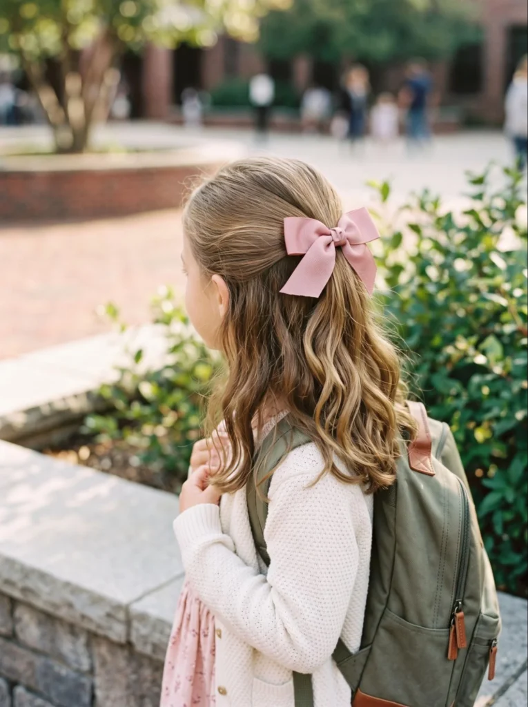 Half-Up Ponytail with a Bow
