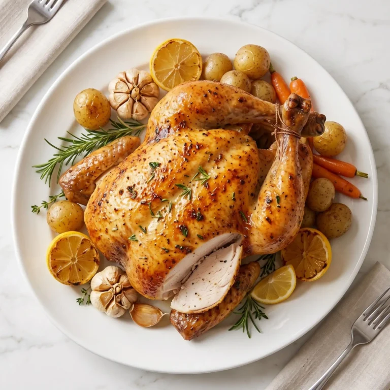 Perfectly Juicy Roasted Chicken Recipe