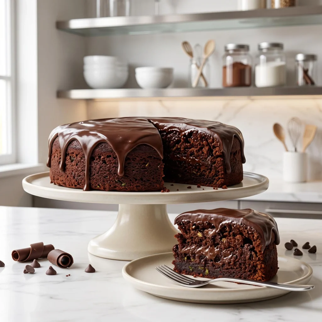 Moist Chocolate Zucchini Cake Recipe