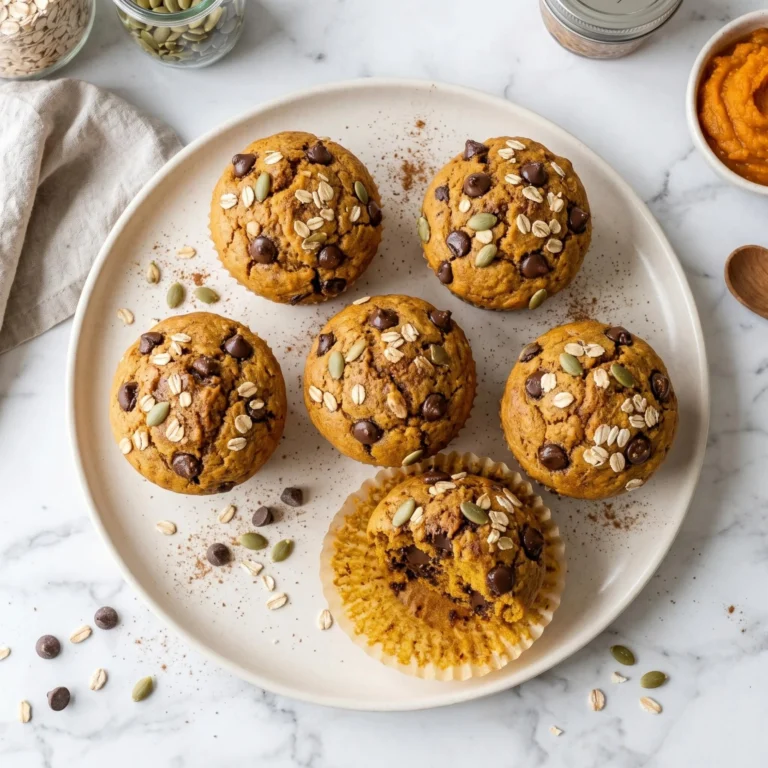 Healthy Pumpkin Chocolate Chip Muffins Recipe