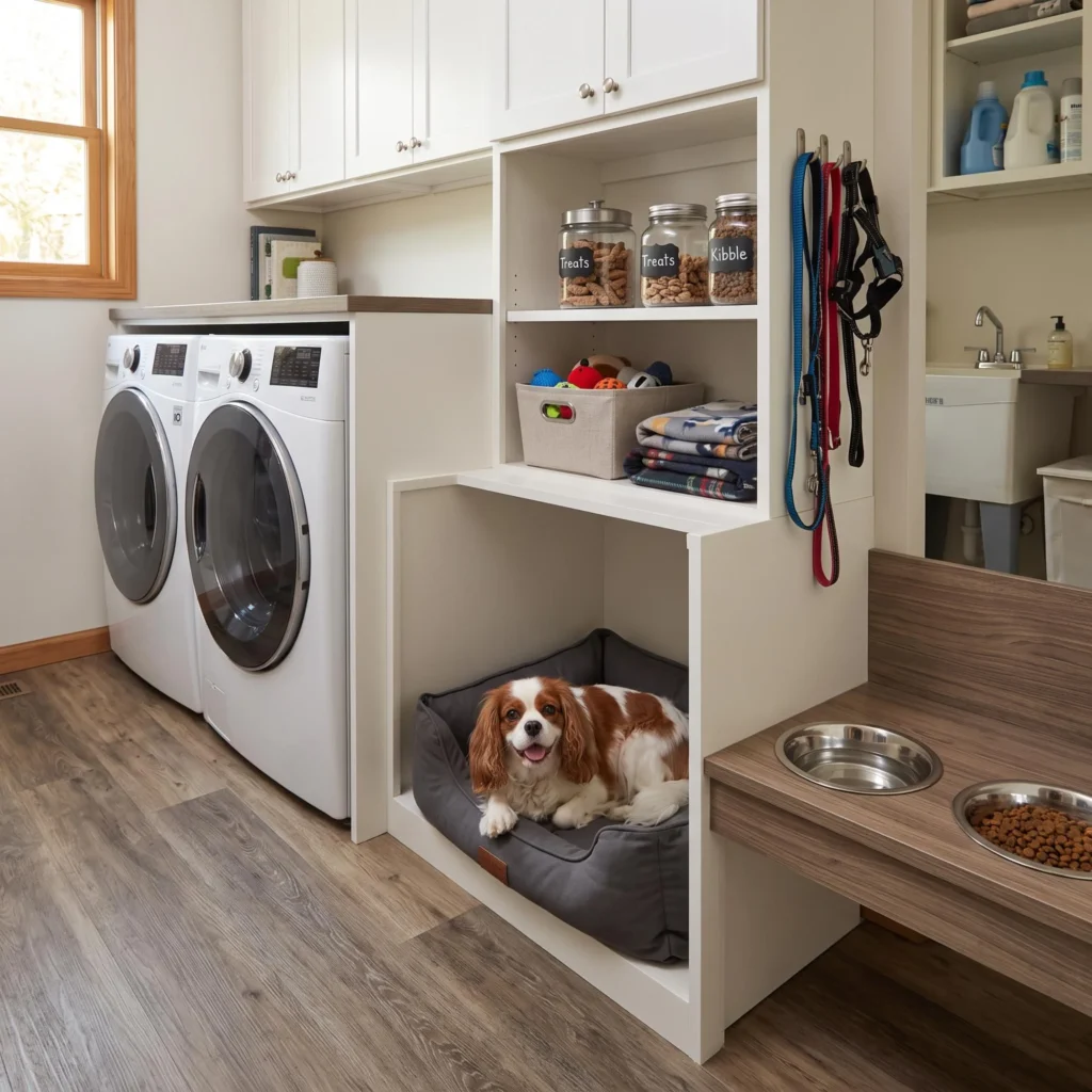 Laundry Room Dog Station