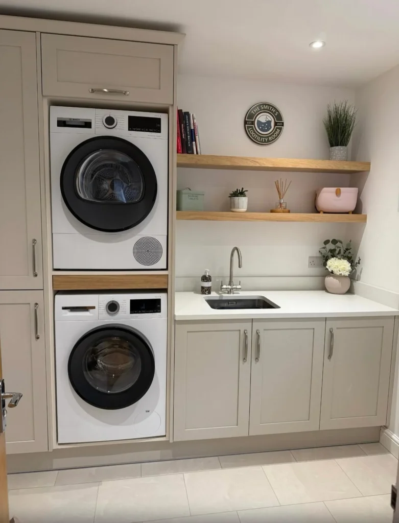 Built-In Storage and Folding Counter 