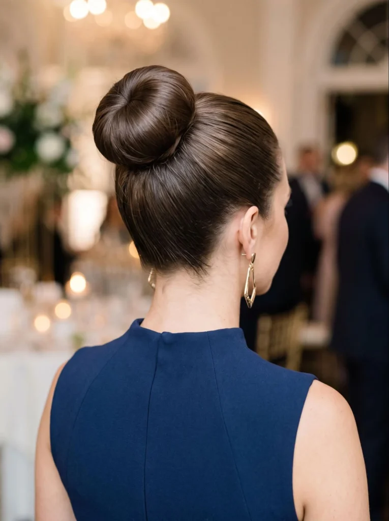 Sleek High Bun for Medium Hair