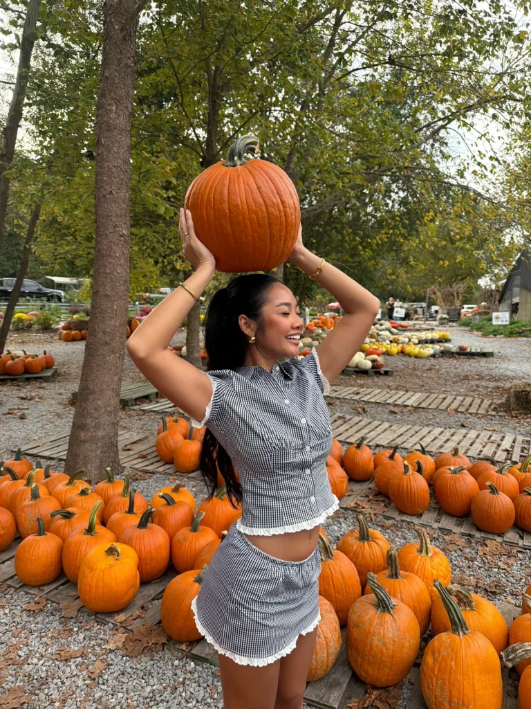  Gingham Co-Ord Set for Pumpkin Patch 