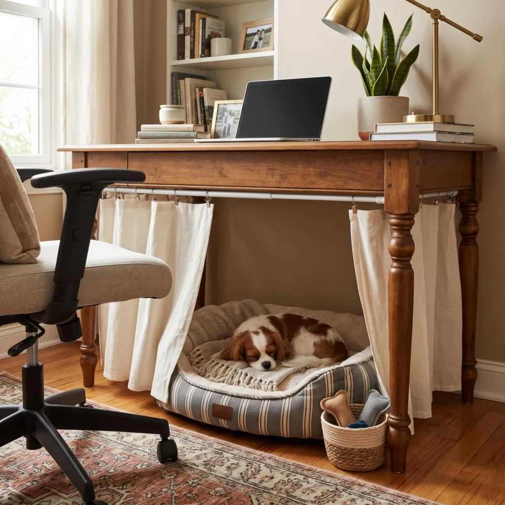 Nook Under a Desk or Console Table