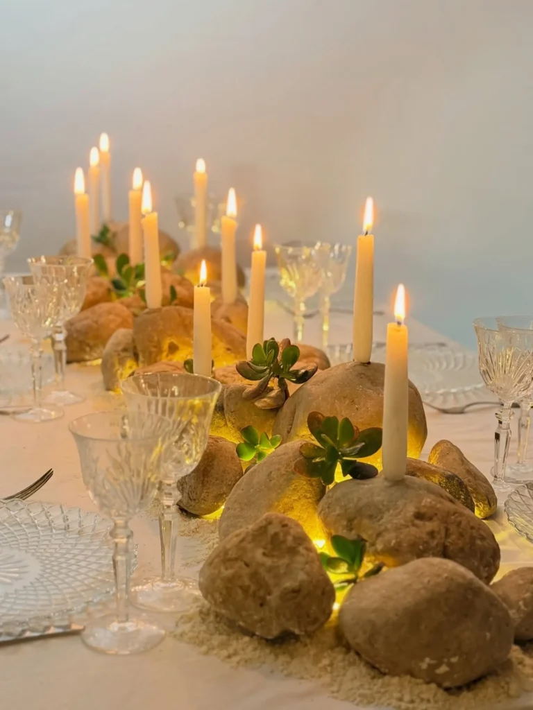 Rustic Candlelit Natural DecorÂ