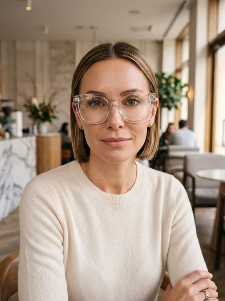 Transparent Oversized Fashion Frames