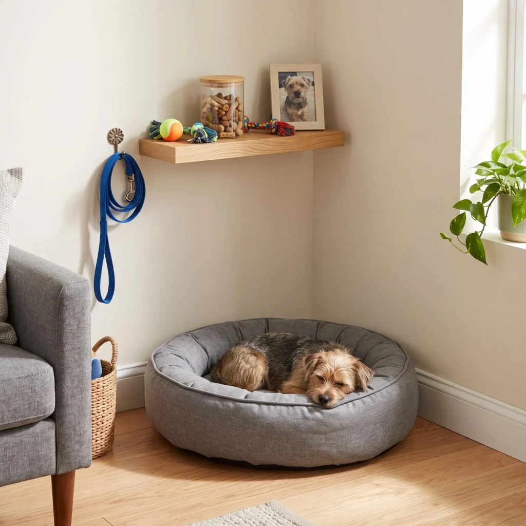 Built-In Dog Crate Cabinet