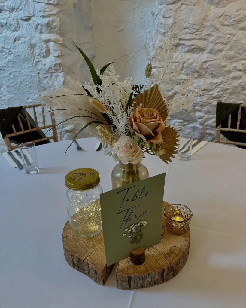 Rustic Boho Floral Table Decor