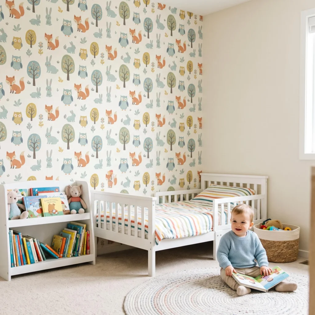 Use Removable Wall Decals or Wallpaper