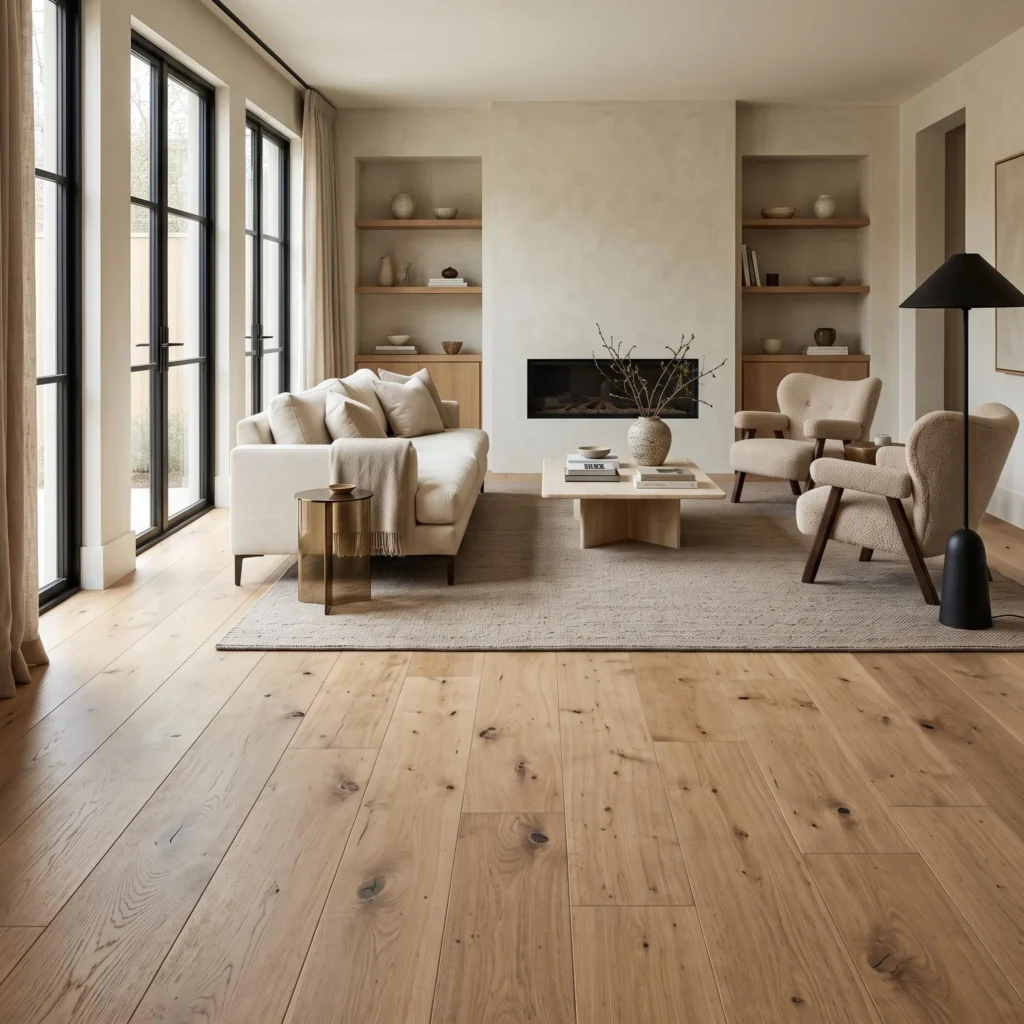 Wide-Plank Wood Flooring