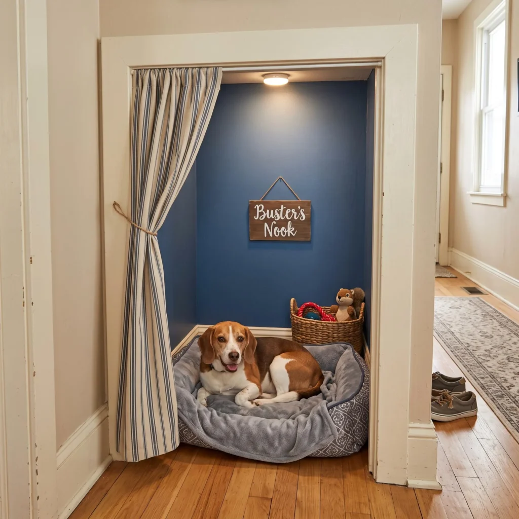 Repurposed Closet Nook